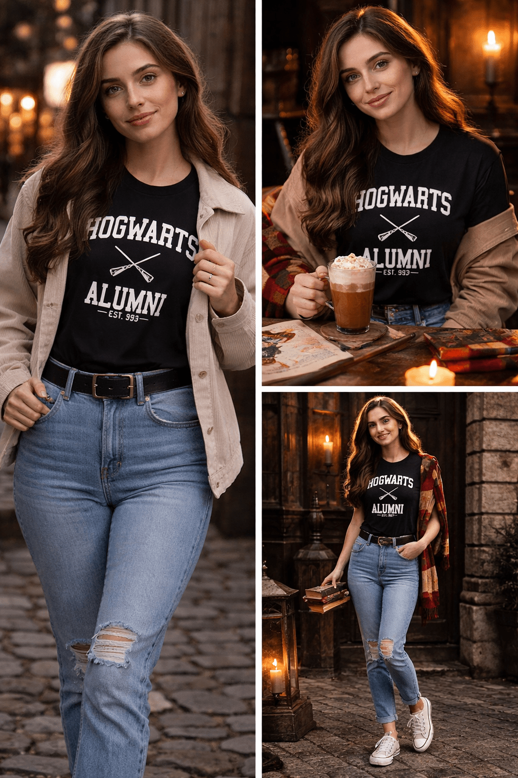 🧙‍♂️ Camiseta Hogwarts Alumni Ezenziale - Ezenziale